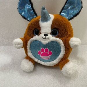 Very soft and comfortable plushie with big ears and eyes made by Raindocorns